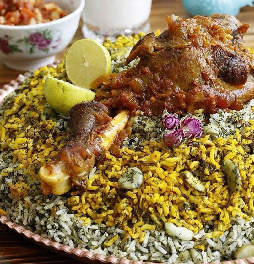عکس یه با قالی پلو با ماهیچه توپ .... دسپخت مامان خانم...