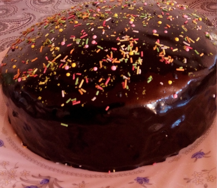 #کیک_خیس_شکلاتی
اولین بار بود درست میکردم?
