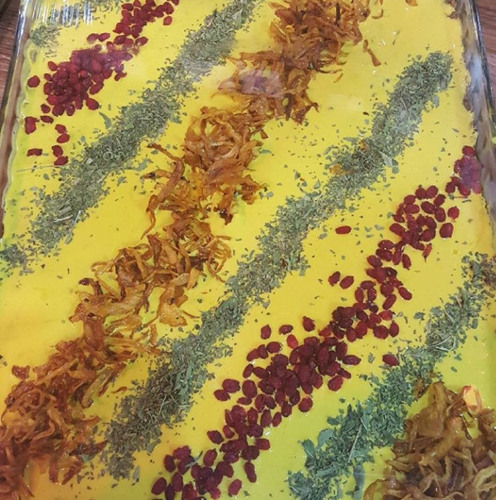 عکس کشک بادمجون مخصوص زعفرونی