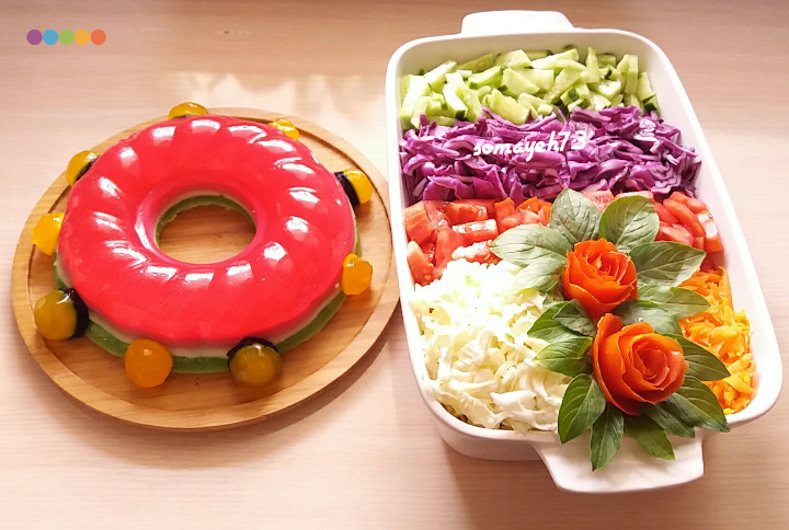 عکس ژله وسالاد