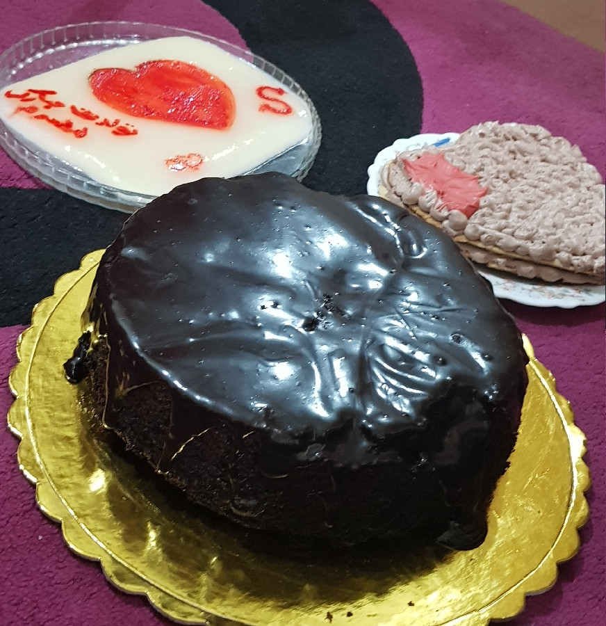 کیک خیس وبسکوکیکو ژله