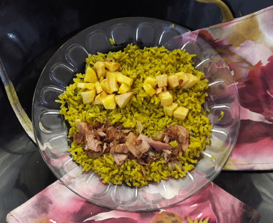 سبزی پلو با ماهی