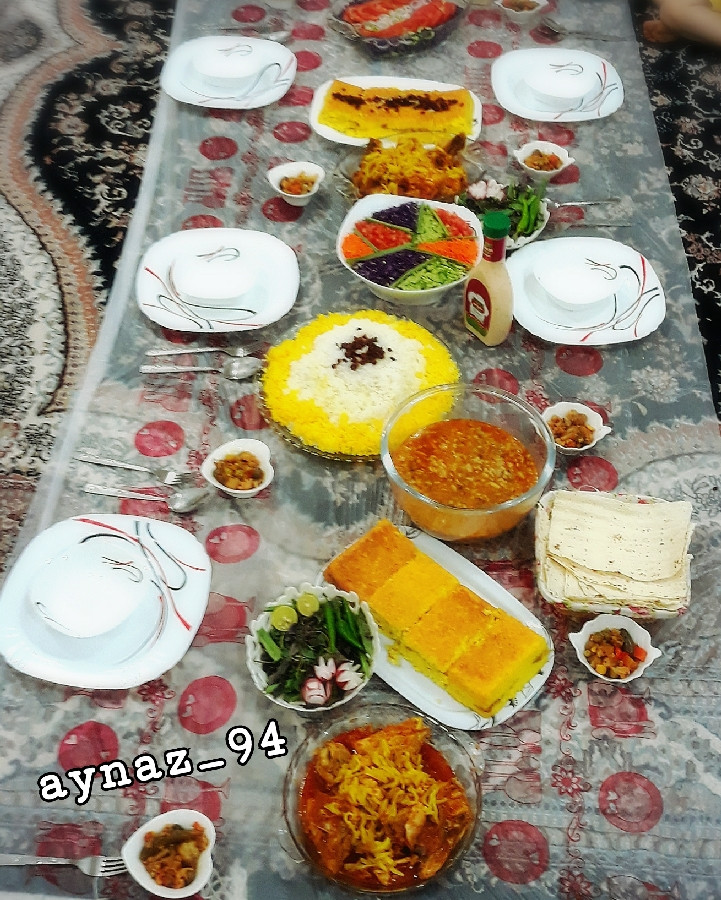 عکس سفره مهمونی