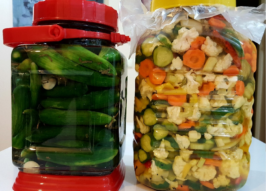 ترشی گل کلم مخلوط