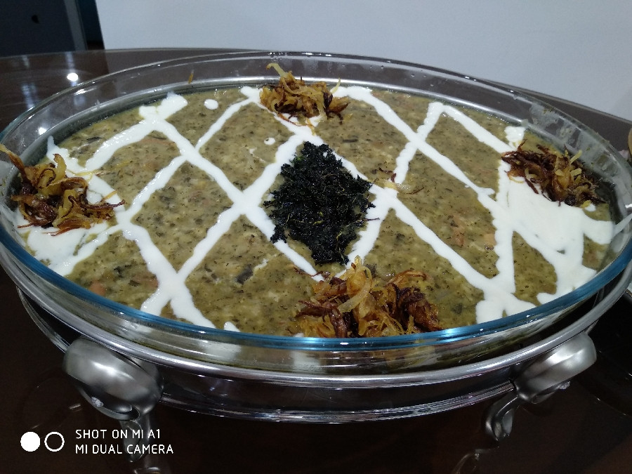 عکس بفرمایید اش گوشت با جو وحبوبات?????