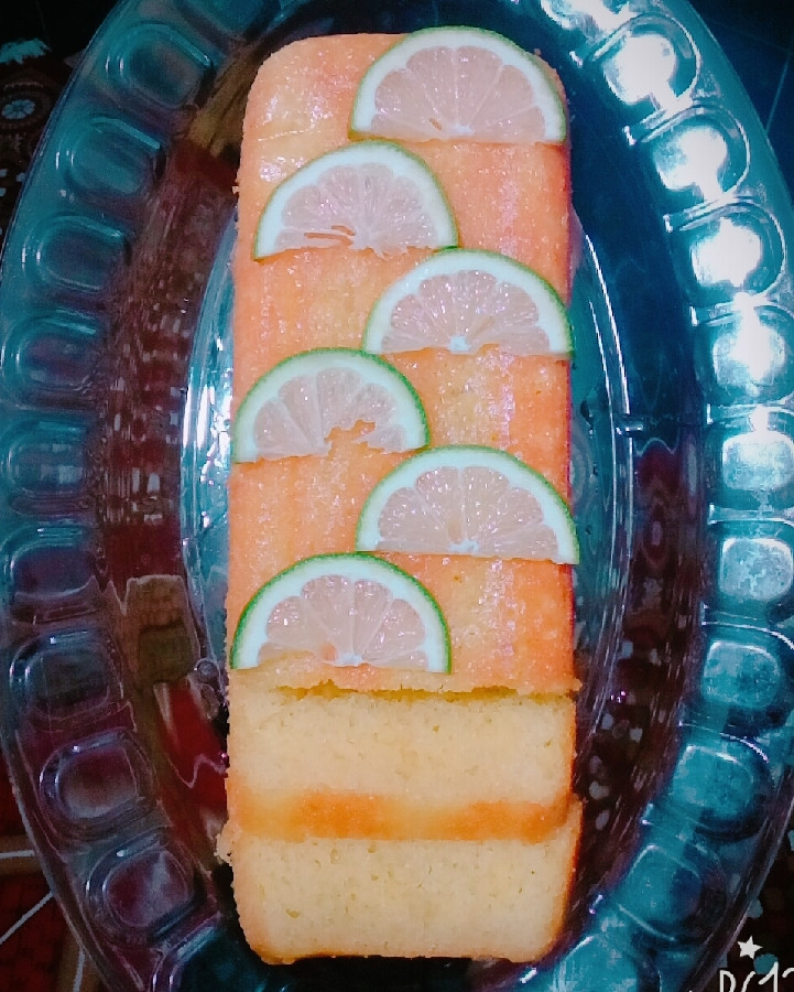 عکس کیک خیس لیمویی