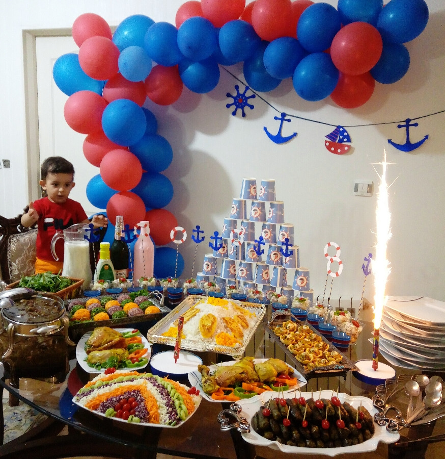 میز شام تولد پسرم