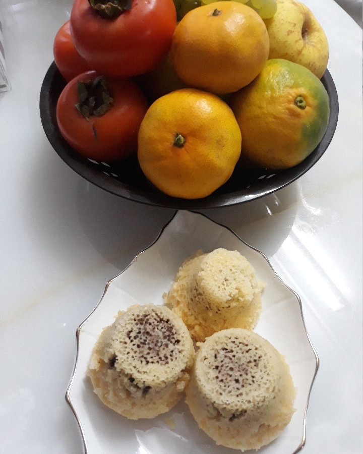 عکس کاپ کیک دورنگ برای عصرانه