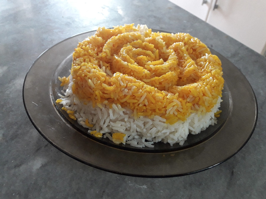عکس طبخ برنج فوری به روش رستورانی