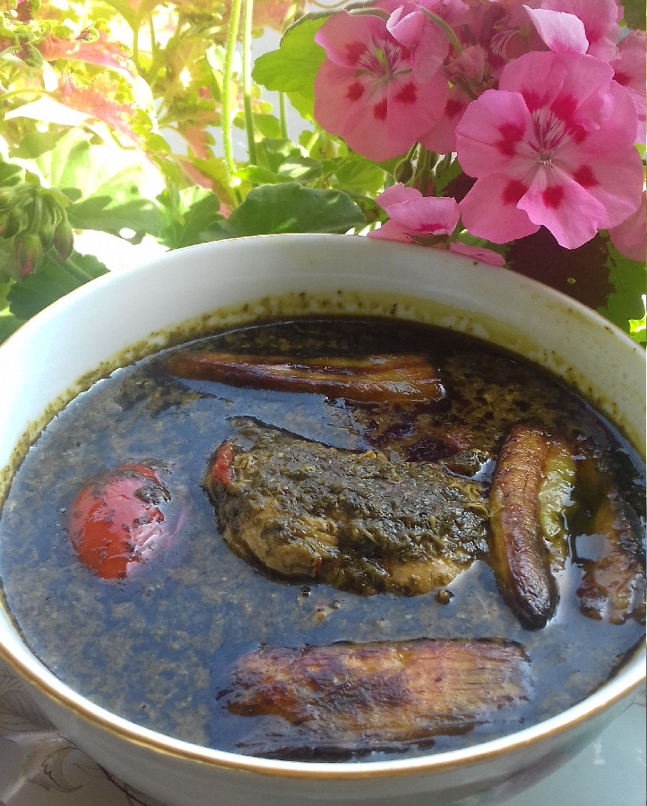 عکس خورشت هلی چو (گیلانی)نهار امروز