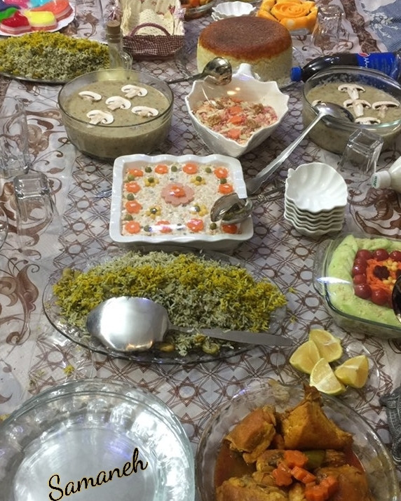 عکس سفره مهمونی