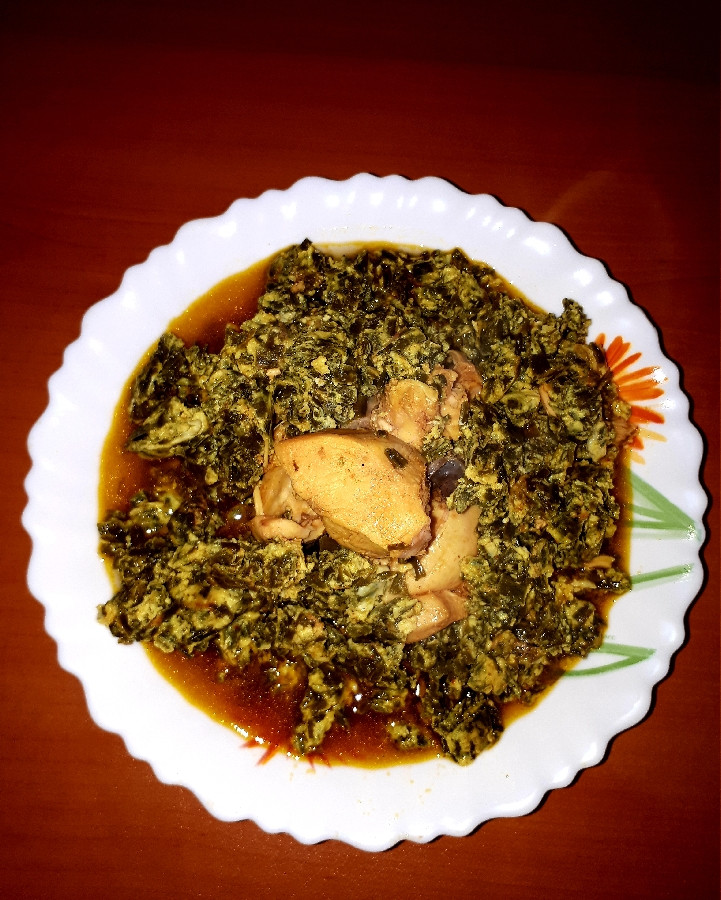 عکس خورشت برگ سیر . (سیر قورمه)