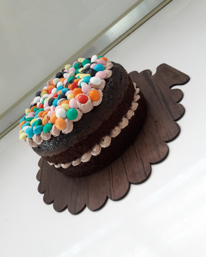 عکس #کیک گاتوشا#سفارشی من با فیلینگ موز و شکلات 