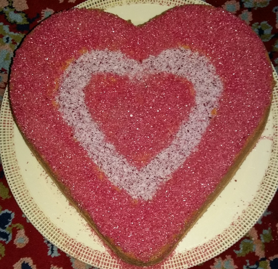 عکس کیک با تزیین شکر رنگی