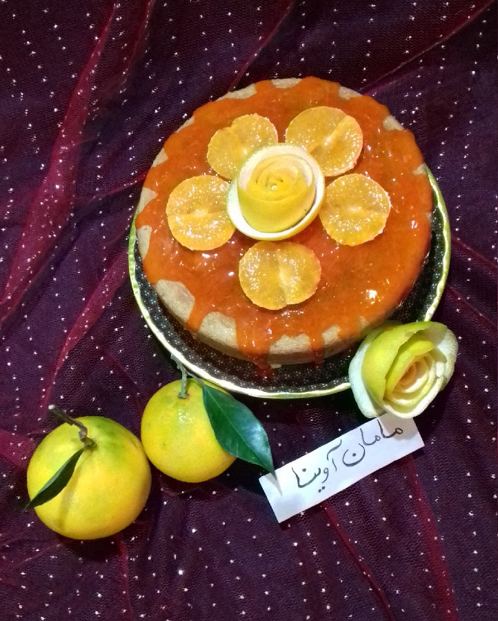 عکس اینم کیک پرتغال خوشمزه من باسس پرتغالی 