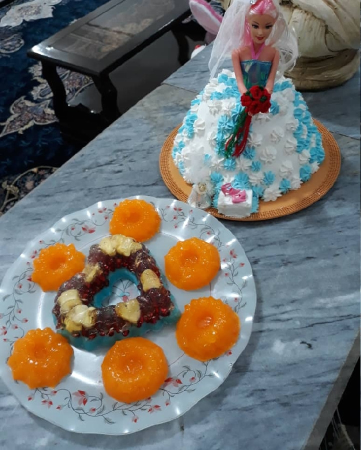 کیک و ژله تولد 
