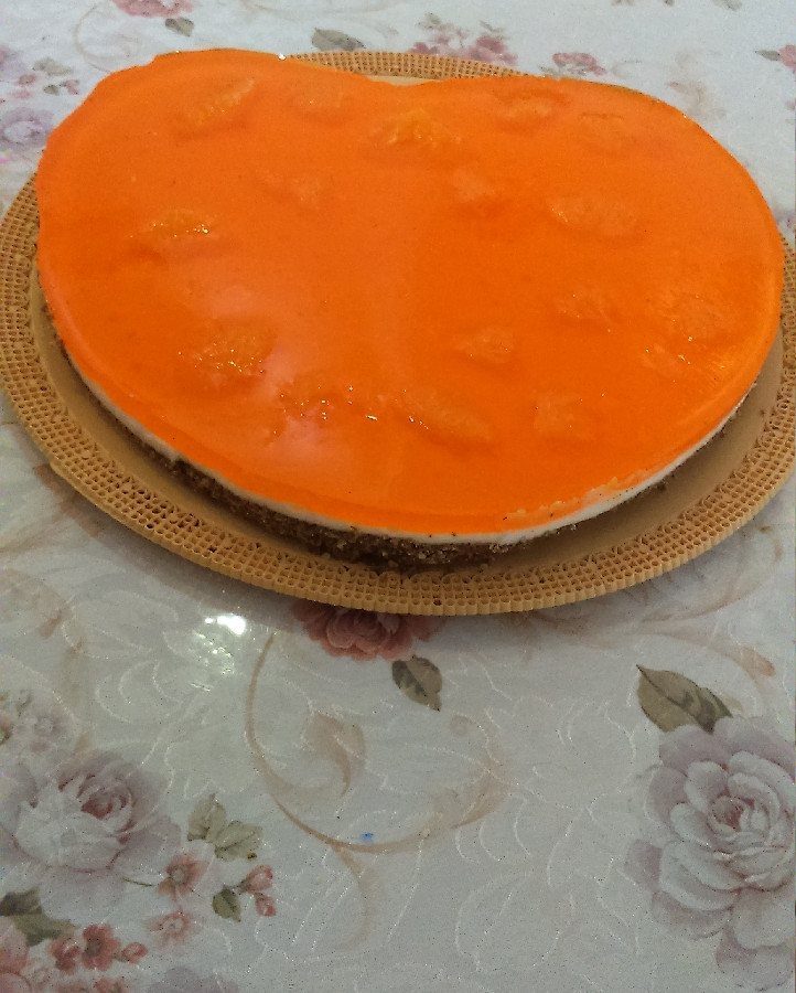 عکس چیز کیک نارنگی 