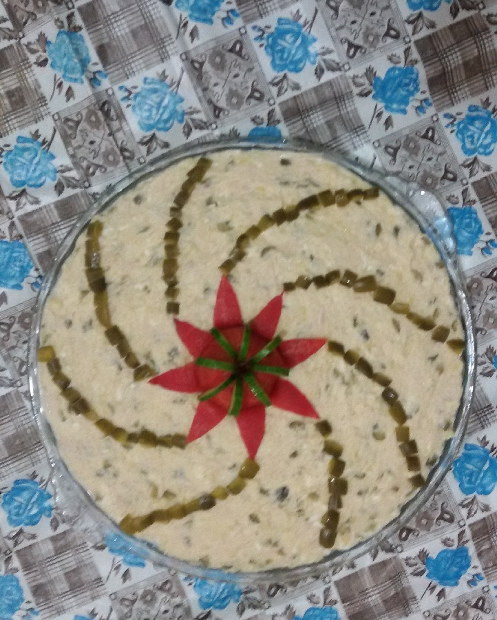 عکس سالادالویه.کیک قهوه.دسر پان اسپانیا