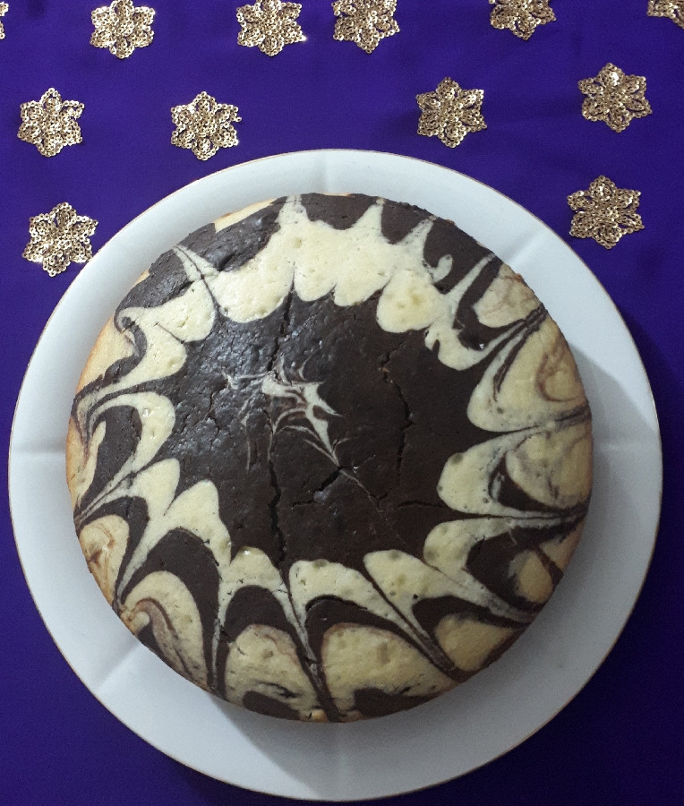 عکس زبرا کیک.کیک دورنگ