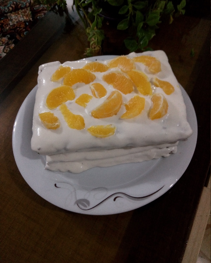 عکس کیک پرتقالی
