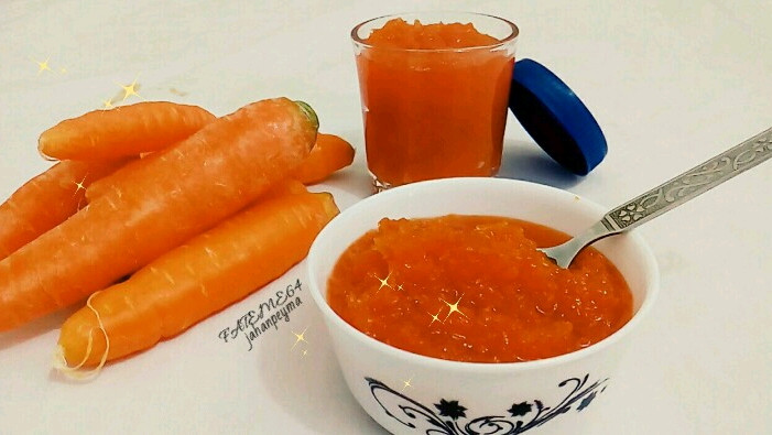 عکس مربای هویج با طعم بهار نارنج 
