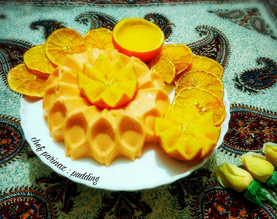 پودینگ پرتقالی 
