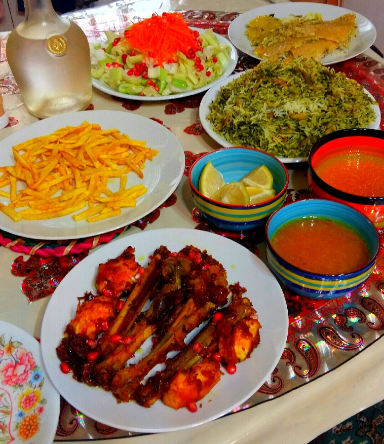 عکس میزنهارباقالی پلوباماهیچه