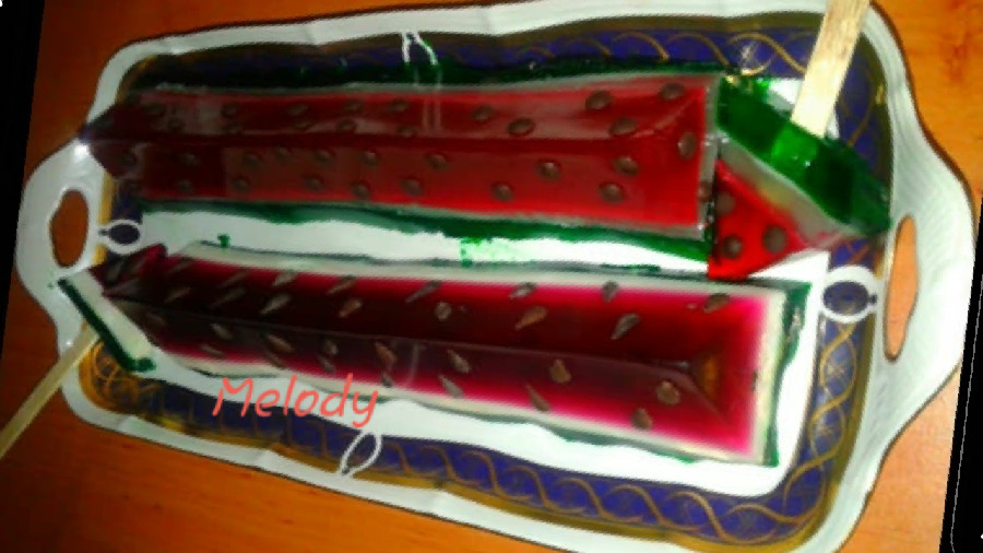 عکس ژله هندوانه ای (یلدا)