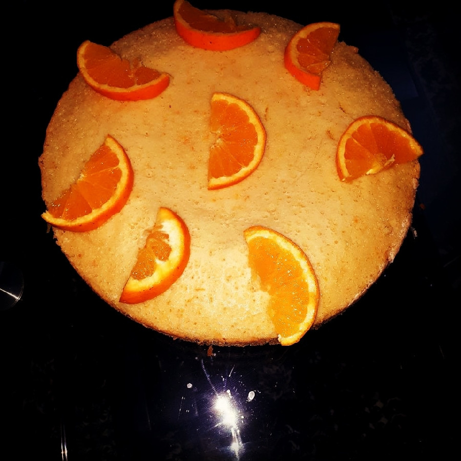 کیک پرتقالی بدون سس 