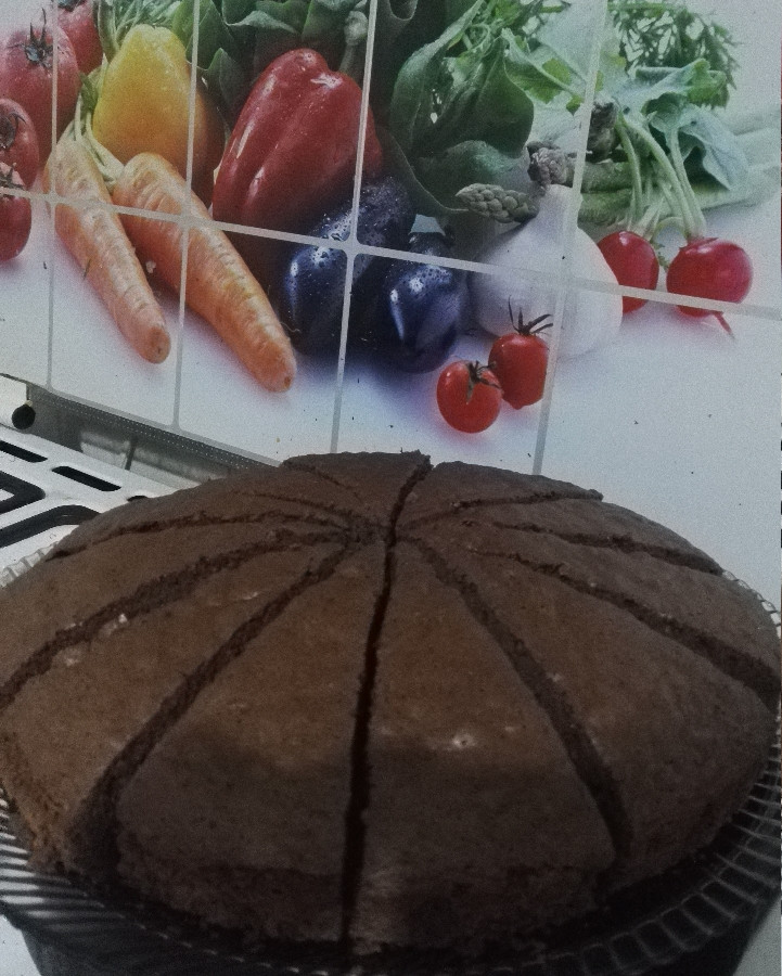 عکس کیک شکلاتی خودم پز