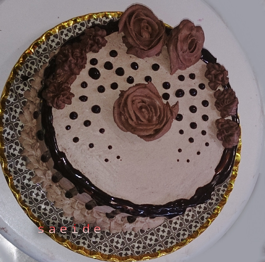 عکس کیک  دارچین و شکلات قالبی