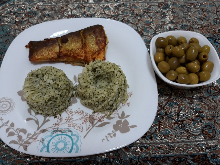 سبزی پلو و ماهی
