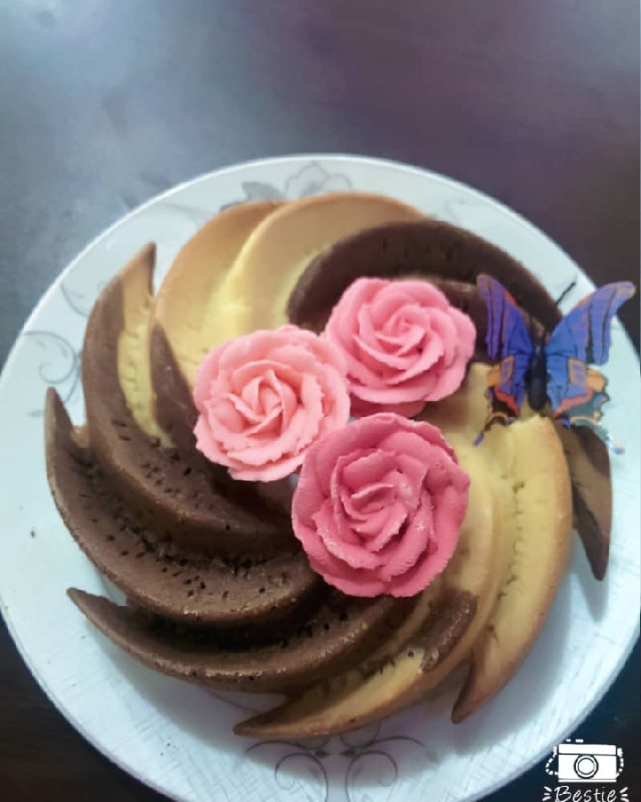 عکس کیک دو رنگ