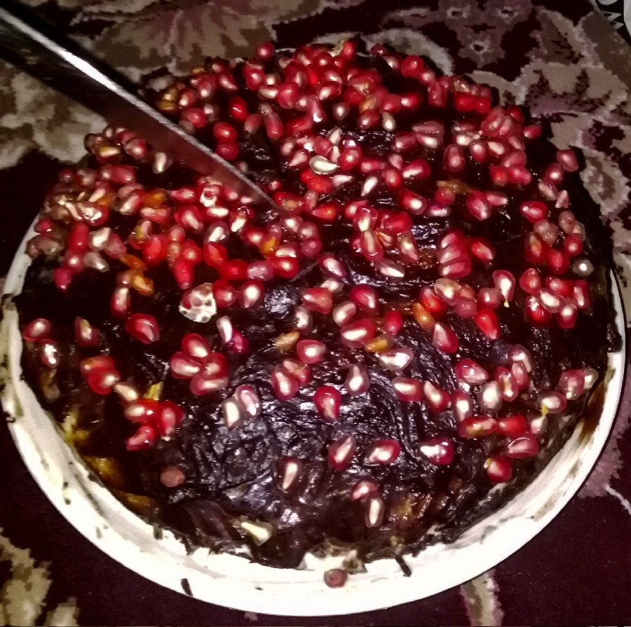 عکس کیک شکلاتی وکاچی چهارشیره