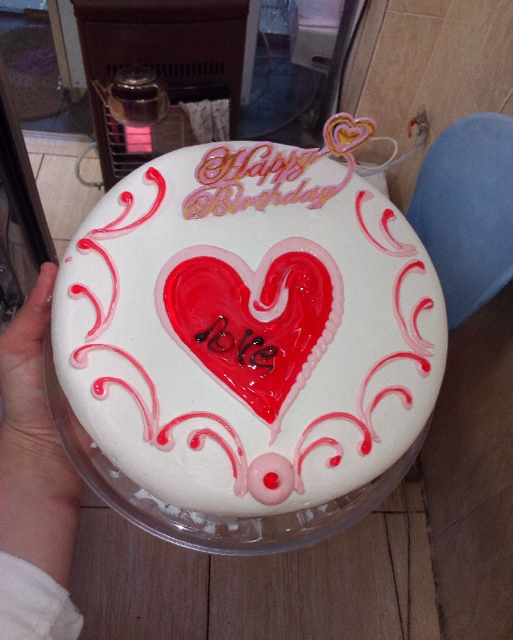 عکس کیک قلبی