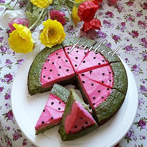 عکس کیک هندوانه ای 