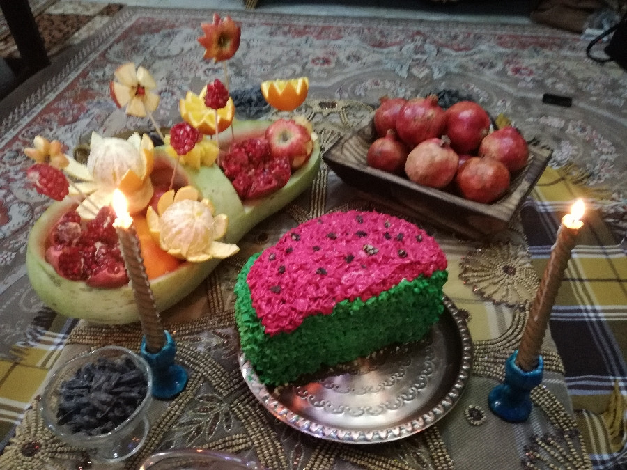 کیک هندوانه (مخصوص یلدا)