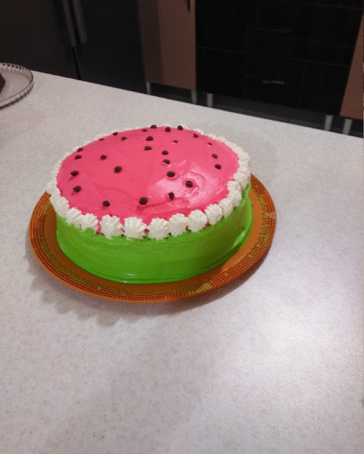 عکس کیک هندوانه من برای شب یلدا