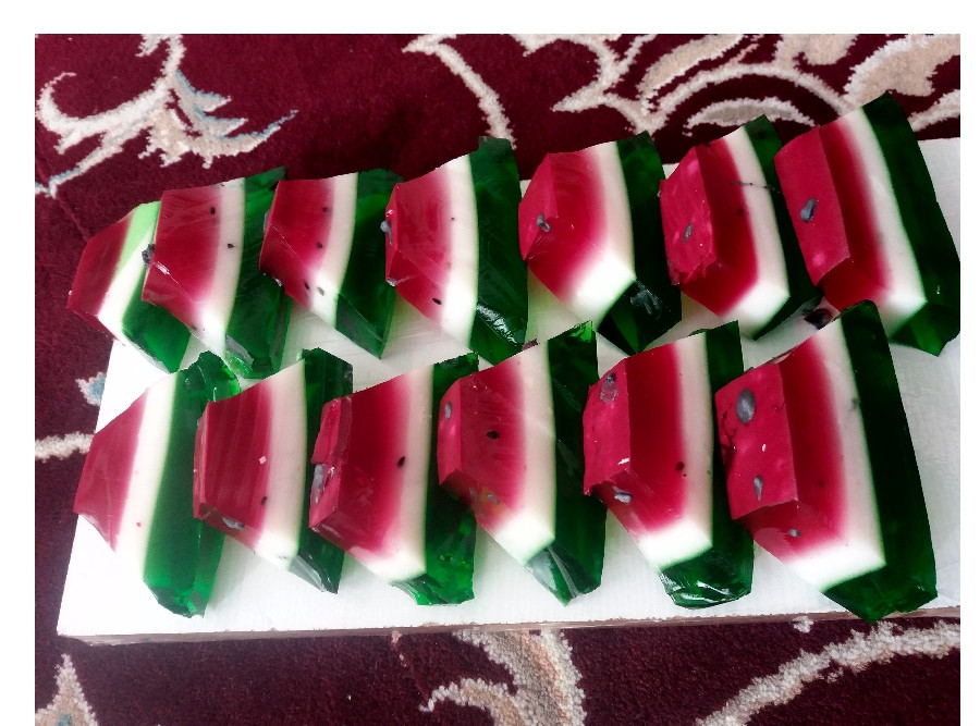 عکس ژله هندوانه ای