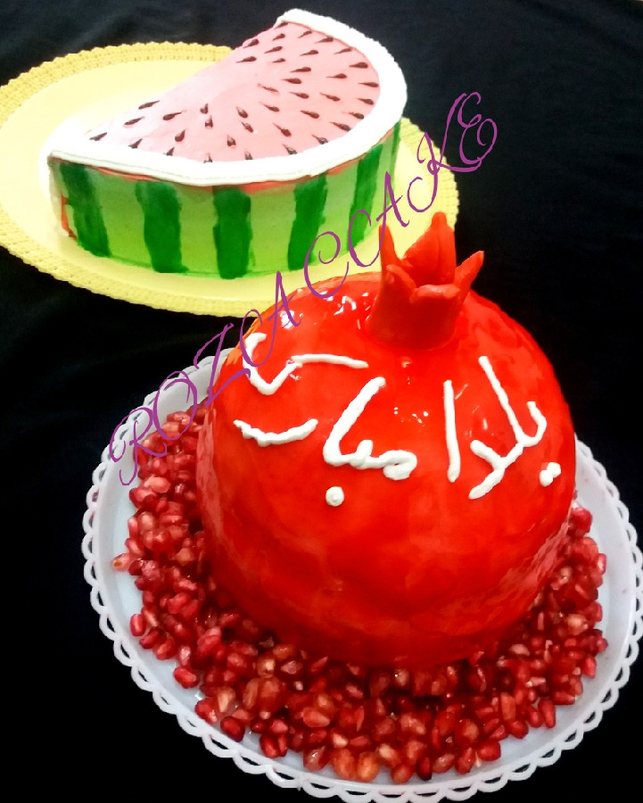 عکس کیک انار