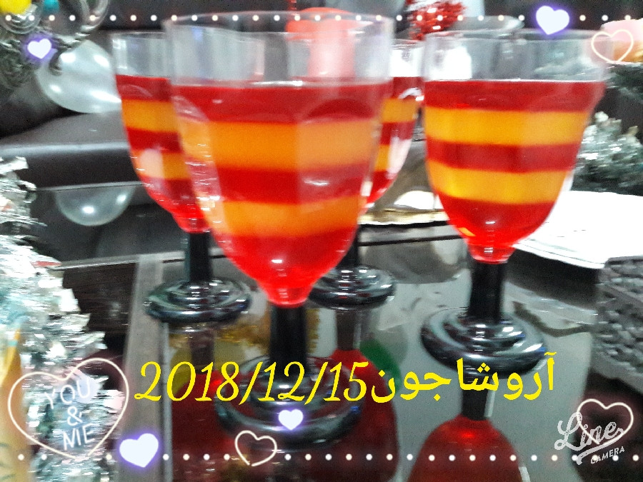 عکس ژله هایی که برا تولد همسری درست کردم