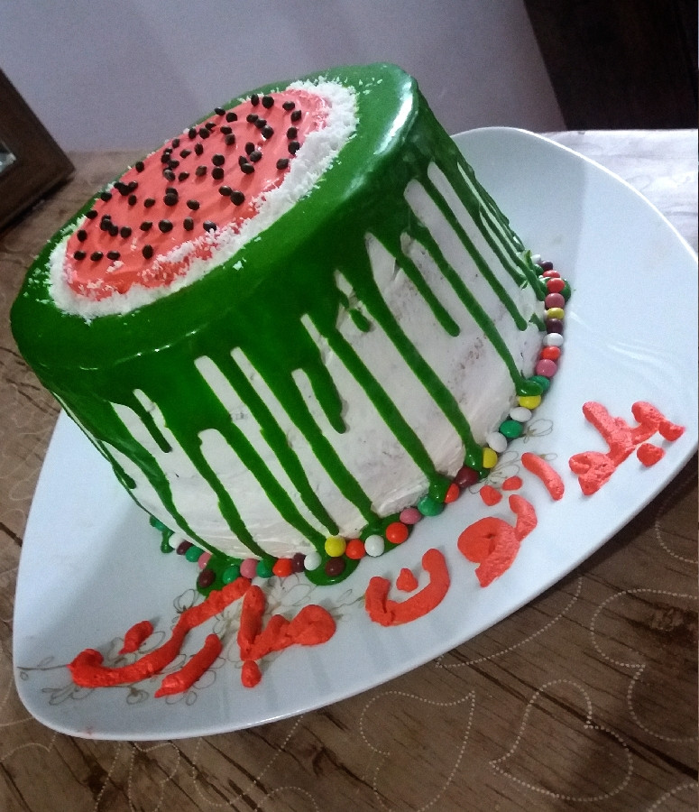کیک هندوانه ای 