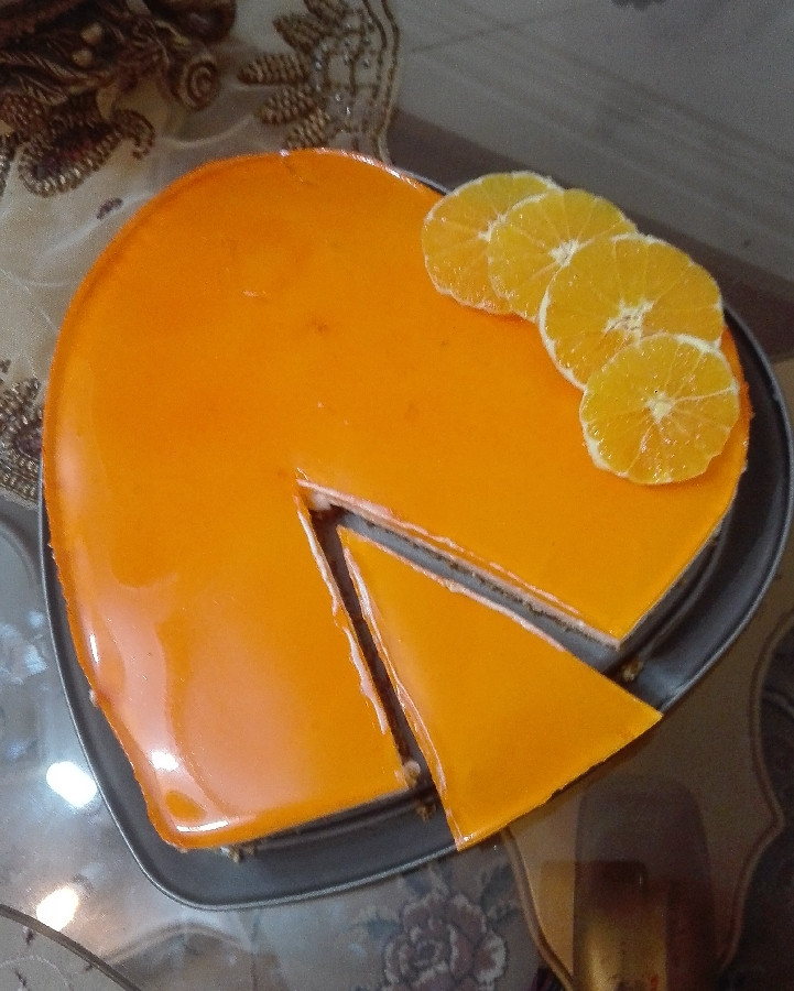 عکس چیز کیک پرتقالی