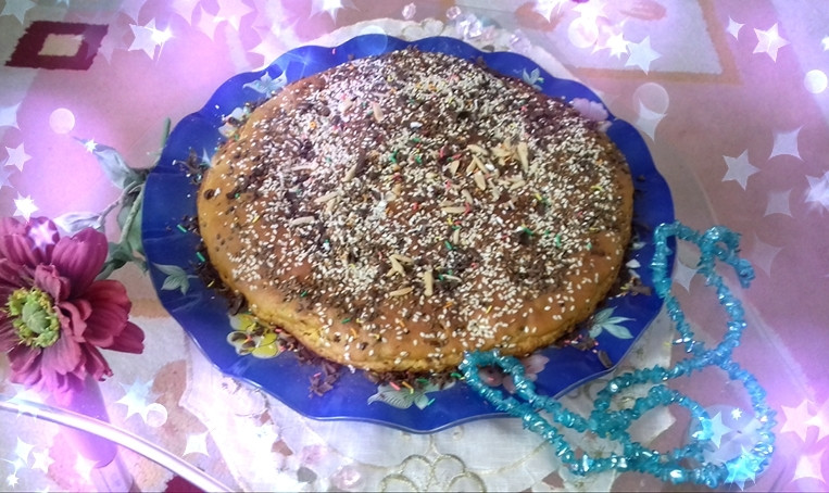 عکس کیک مخصوص اصفهان به نام کماج دسپخت مادر شوهرم عزیزم