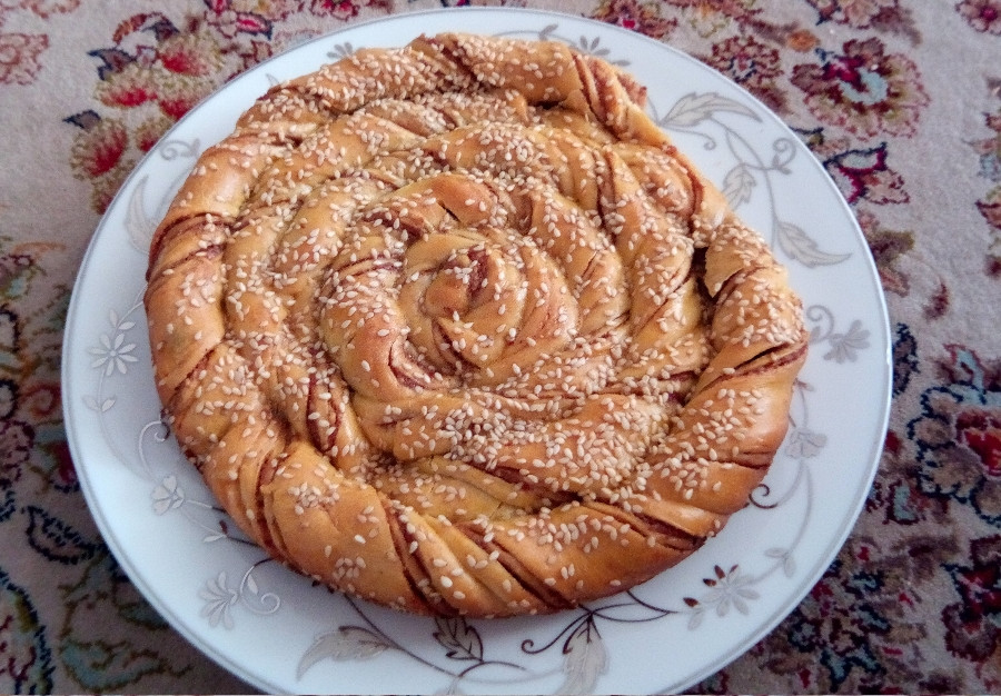 عکس نان خرمایی رولی