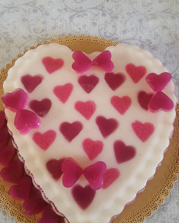ژله قلبی #ژله روز عشق