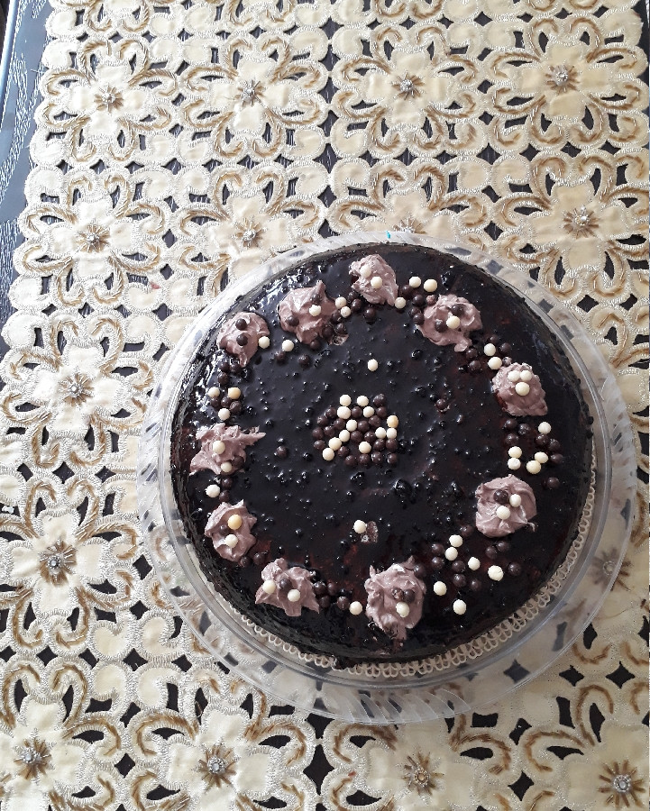 عکس کیک شکلاتی ازنوع خیسش