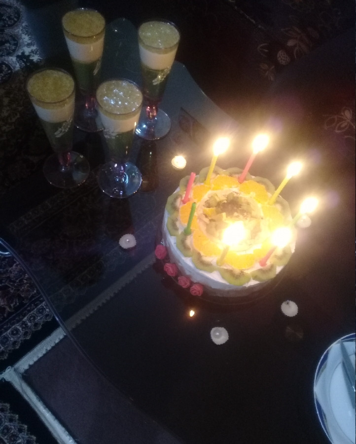 کیک ودسر خودم پز برا تولد پسرم