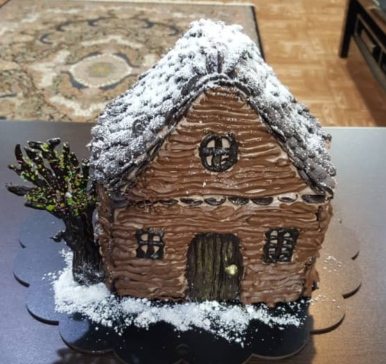 عکس کیک با یک حس زیبای زمستانی