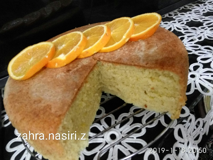 عکس کیک پرتقالی 